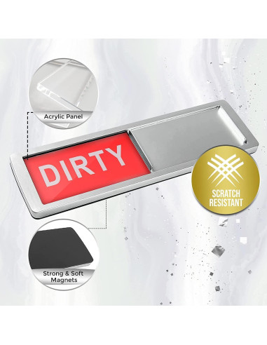 Imán de Lavavajillas Limpio Sucio Setter Home 17.78x5.08cm