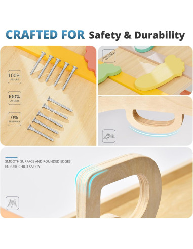 Conjunto Triángulo Pikler BlueWood 10-en-1 Escalador Montessori