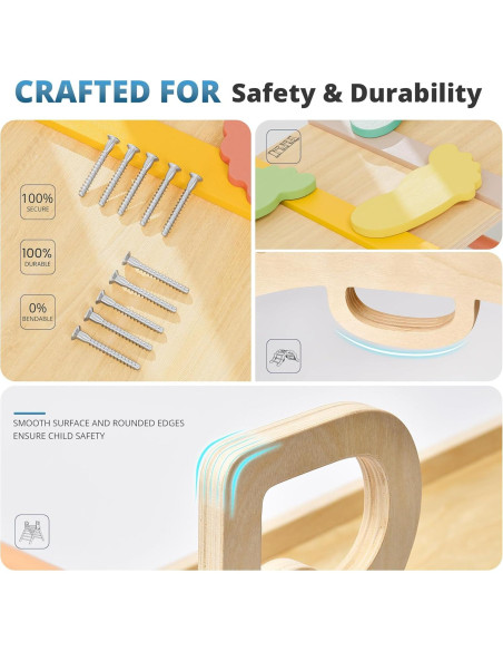 Conjunto Triángulo Pikler BlueWood 10-en-1 Escalador Montessori