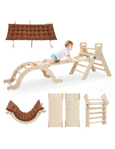 Conjunto de Escalada Pikler INNOPLAY 7-en-1 para Niños 1.5-5 Años