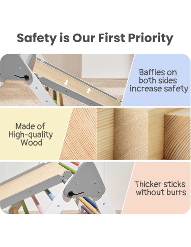 Conjunto de Escalada Triangular Avrlp 7 en 1 para Niños