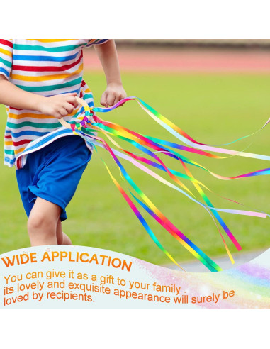 12 Piezas Juguetes de Madera Waldorf Cinta Arcoíris Educativos