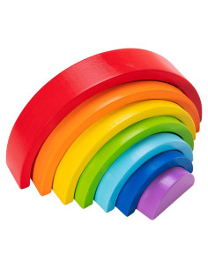 Apilador Arcoíris Fat Brain Toys - Juguete Educativo 7 Arcos