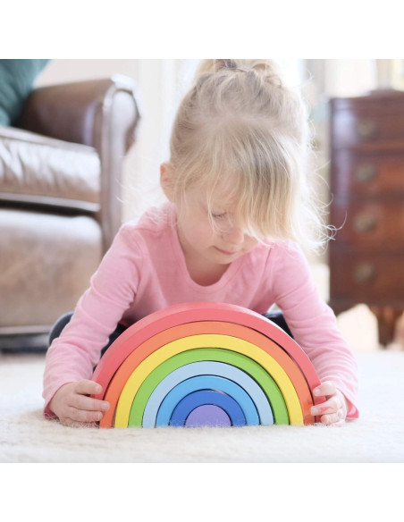 Apilador Arcoíris Fat Brain Toys - Juguete Educativo 7 Arcos