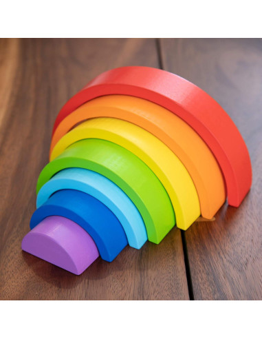 Apilador Arcoíris Fat Brain Toys - Juguete Educativo 7 Arcos