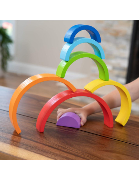 Apilador Arcoíris Fat Brain Toys - Juguete Educativo 7 Arcos