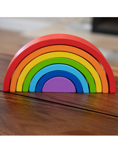 Apilador Arcoíris Fat Brain Toys - Juguete Educativo 7 Arcos