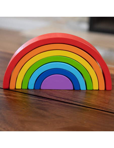 Apilador Arcoíris Fat Brain Toys - Juguete Educativo 7 Arcos