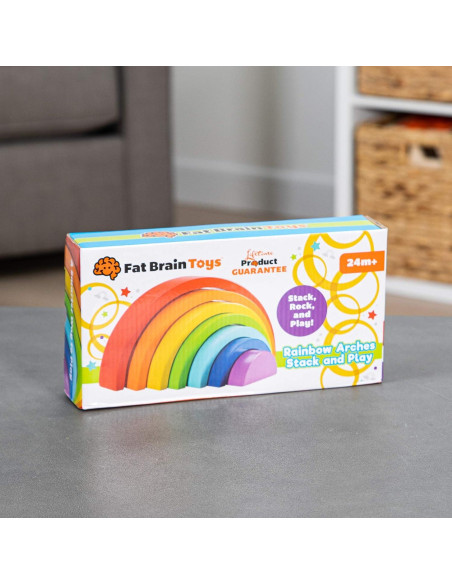 Apilador Arcoíris Fat Brain Toys - Juguete Educativo 7 Arcos