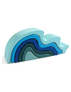 Juguete Apilador Arcoíris de Madera MerryHeart - Educativo 3+