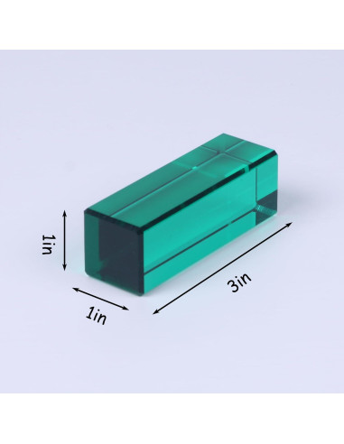 Bloques de Acrílico Cristal Arcoíris 7.5cm - 16 Colores KOAICS