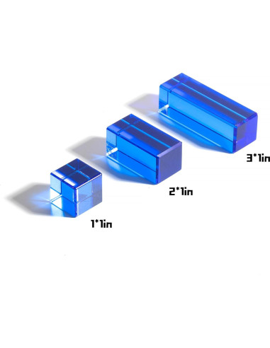 Bloques de Acrílico Cristal Arcoíris 7.5cm - 16 Colores KOAICS