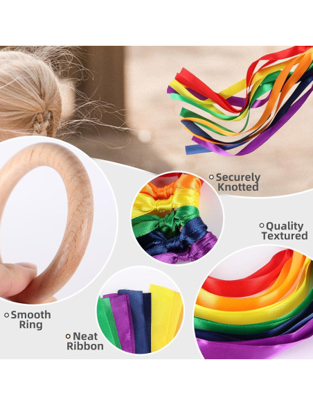 Cometa de Madera Arcoíris MEROCO KKB018-2 Juguete Sensorial