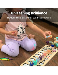 Juguetes de Madera Montessori BEKILOLE para Niños 3+ Años 2