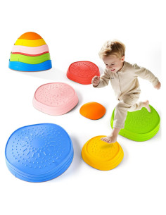 Piedras de Equilibrio Oranmew - Set de 6 Piezas para Niños