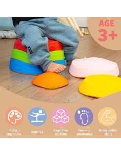 Piedras de Equilibrio Oranmew - Set de 6 Piezas para Niños 2