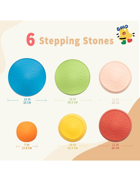 Piedras de Equilibrio Oranmew - Set de 6 Piezas para Niños