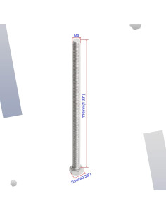 Tornillos Hexagonales Aopin M6 x 110mm Acero Inoxidable 8 Pcs 2