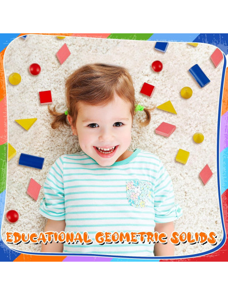 140 Piezas Bloques Geométricos de Madera Sotiff para Niños