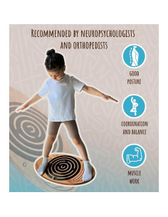 Tablero de Equilibrio RIZONE de Madera con Laberinto 59x36cm 2