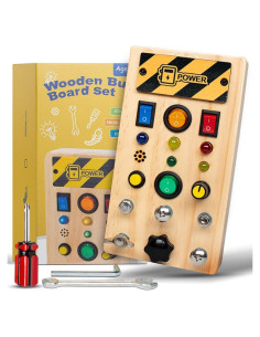 Tablero Sensorial de Madera Montessori Maiko 12 Actividades