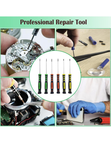 Juego de Destornilladores M-jump 6 Piezas Magnéticos Antideslizantes