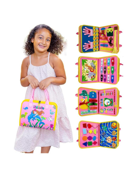 Bolsa de Libro Ocupado para Niños Nangong Kangnai - Actividades Interactivas 2-7 Años