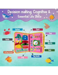 Bolsa de Libro Ocupado para Niños Nangong Kangnai - Actividades Interactivas 2-7 Años 2