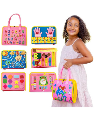 Bolsa de Libro Ocupado para Niños Nangong Kangnai - Actividades Interactivas 2-7 Años