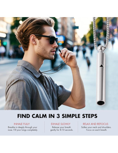 Collar de Respiración Anti Fumar AD ADASTONE - Alivio de Ansiedad