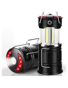 Linterna LED EZORKAS 2 Paquete Recargable y Plegable