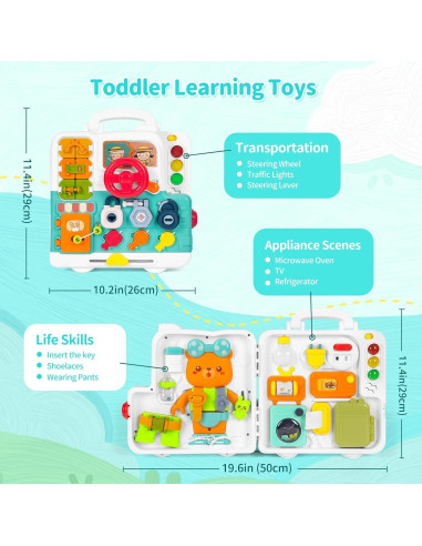 Juguetes Montessori InnovTools Tablero Ocupado 0-3 Años
