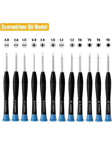 Juego de Destornilladores 17 Piezas Endlanoo - Acero Inoxidable