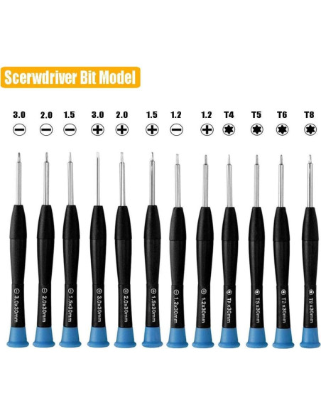 Juego de Destornilladores 17 Piezas Endlanoo - Acero Inoxidable