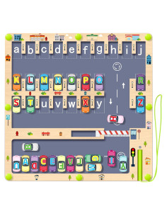 Rompecabezas Laberinto Magnético FURNIZONE 29x29cm Madera