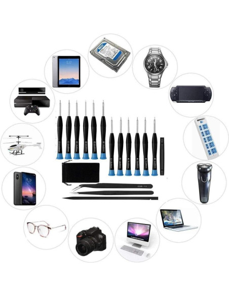 Juego de Destornilladores 17 Piezas Endlanoo - Acero Inoxidable