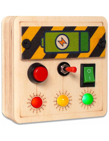 Tablero Sensorial Montessori Clapstore 10x5 cm para Niños