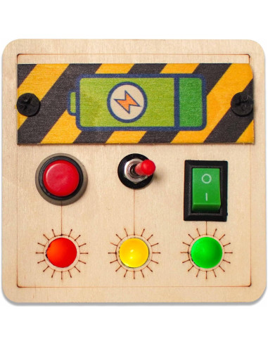 Tablero Sensorial Montessori Clapstore 10x5 cm para Niños