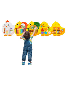 Panel de Actividades Montessori Chick Squad 11 en 1 para Niños