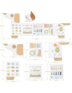 Panel de Actividad Sensorial Montessori Beright Perro 164x60cm 2