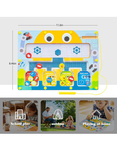 Rompecabezas Magnético Montessori UREDISO 22.6x30.5cm