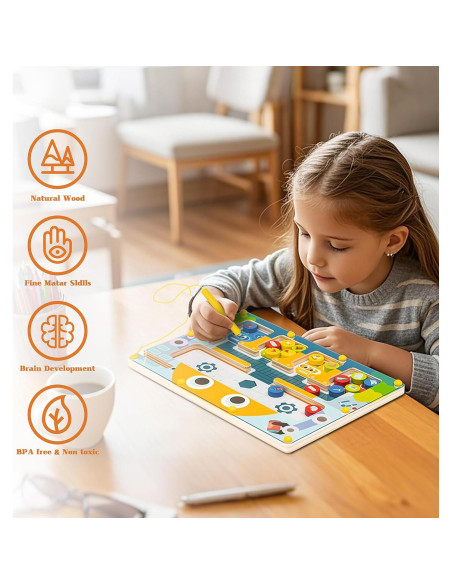 Rompecabezas Magnético Montessori UREDISO 22.6x30.5cm