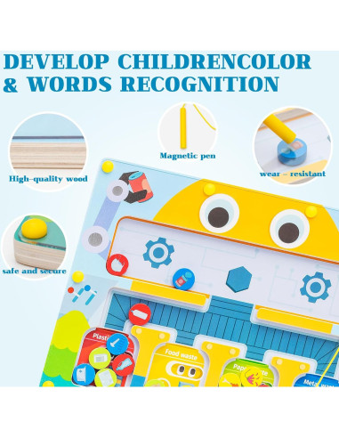 Rompecabezas Magnético Montessori UREDISO 22.6x30.5cm