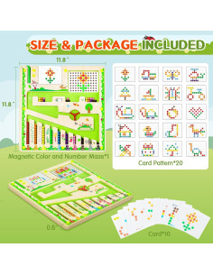 Laberinto Magnético de Colores Deli - Juguete Montessori 30.5cm 2