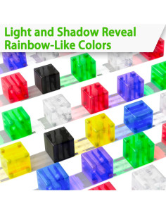 Bloques Magnéticos Transparentes Apluses 32PCS Juguetes STEM 2