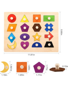 Rompecabezas de Madera YOU & XI para Niños 3-6 Años 2