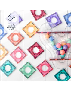 Paquete de Carrera de Pelotas Pastel Connetix - 106 Piezas 2