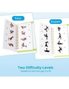 Rompecabezas Tangram Magnético Vanmor - 14 Bloques de Viaje 2