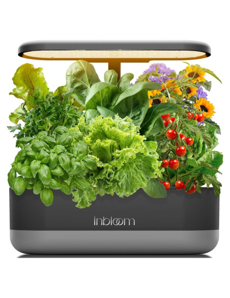 Kit Hidropónico inbloom 12 Cápsulas Jardín Interior Negro