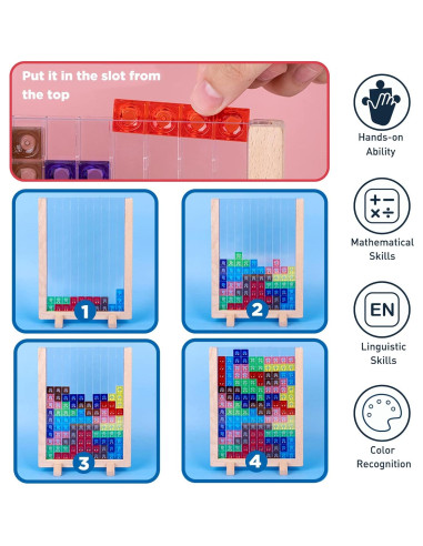 Rompecabezas de Bloques de Madera Twood 42 Piezas Educativo